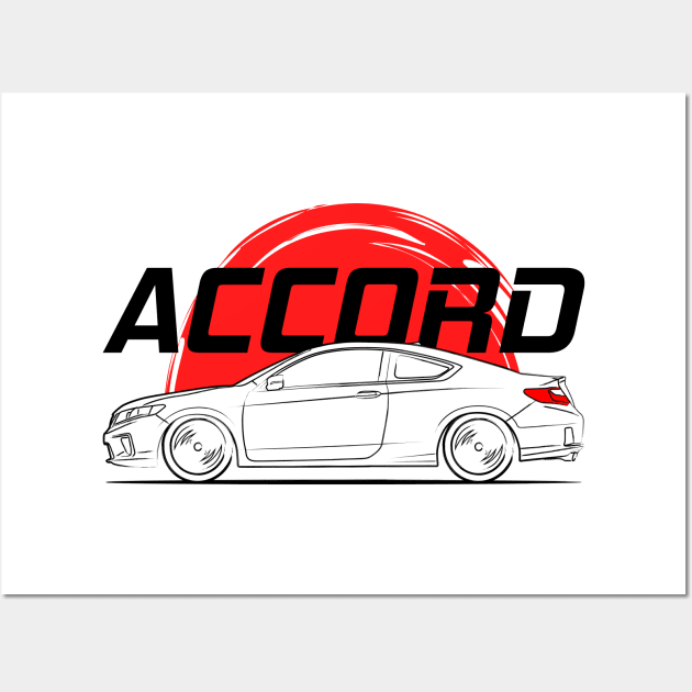 9gen Accord Coupe JDM Wall Art by GoldenTuners